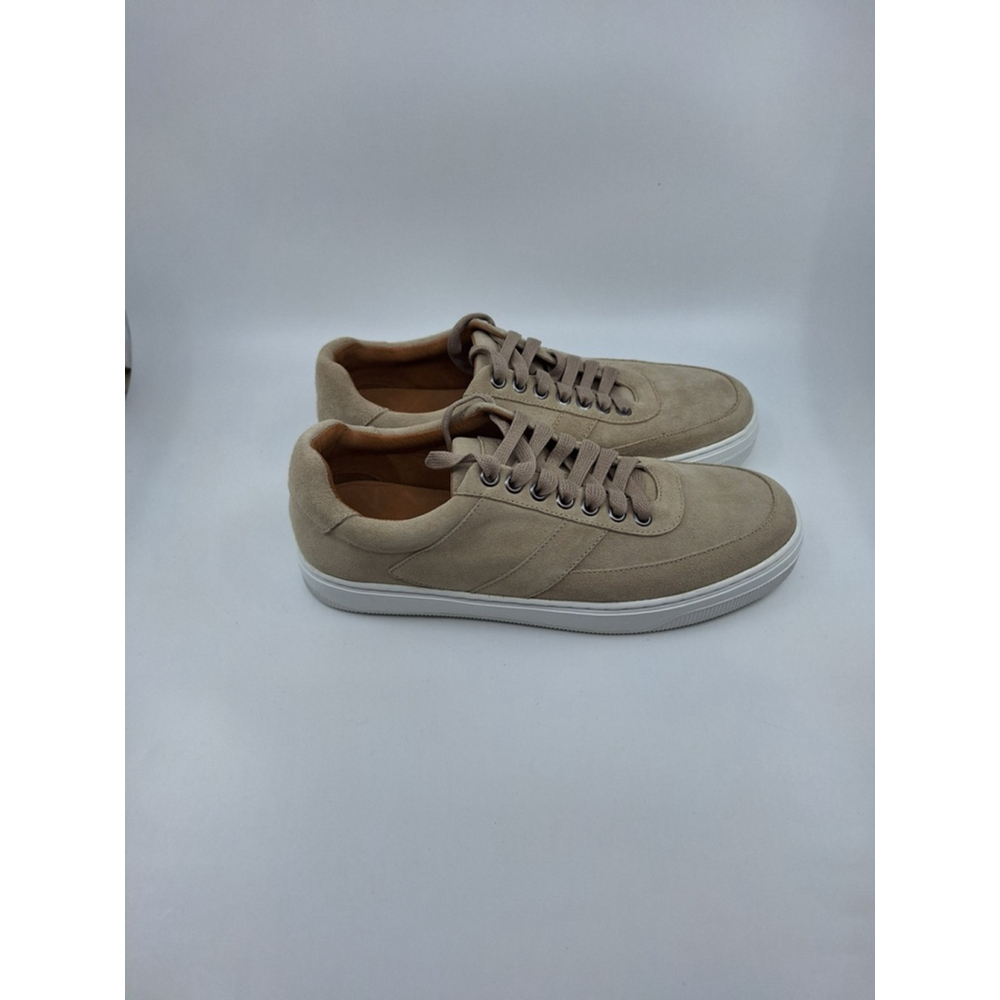 Peter Millar Vantage Suede Sneaker Beige MS24XF53 Mens 8.5 Low Top Shoes - Picture 2 of 5